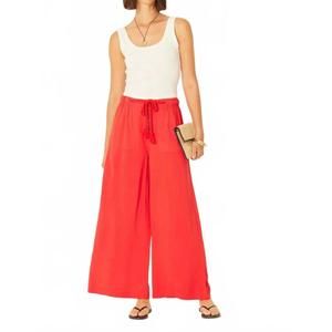 NEW BILA77 castillo wide leg pant in red